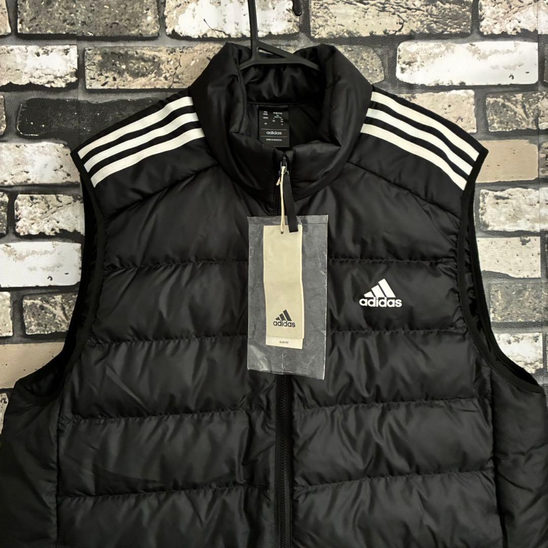 【未使用】アディダス adidas ESS ダウンベスト ブラック 3XL