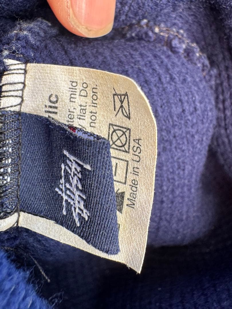 90s OLD Stussy ストゥーシー アメリカ製 ビーニー ニット帽