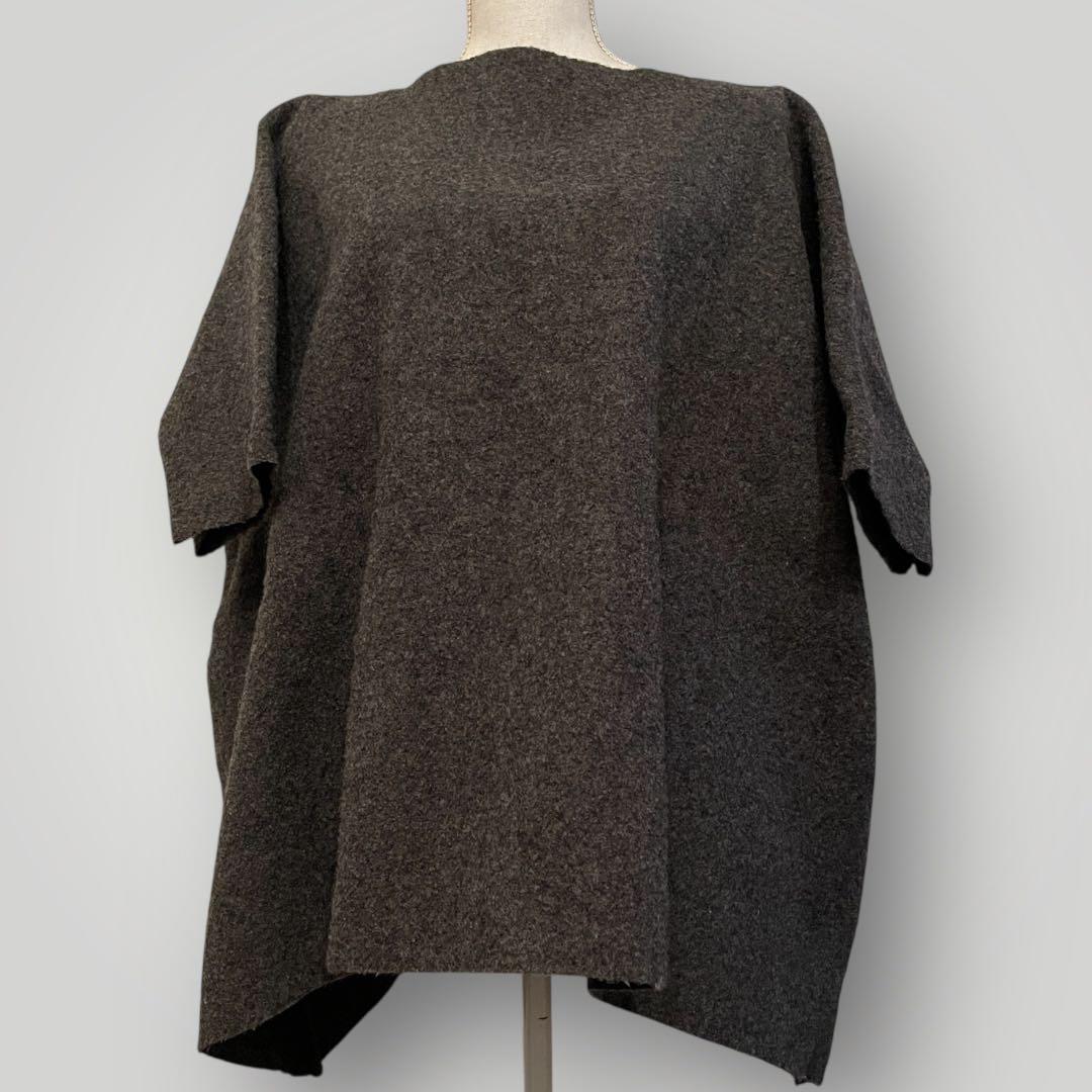 veritecoure 圧縮ウール Tライン プルオーバー ダークグレー 未使用