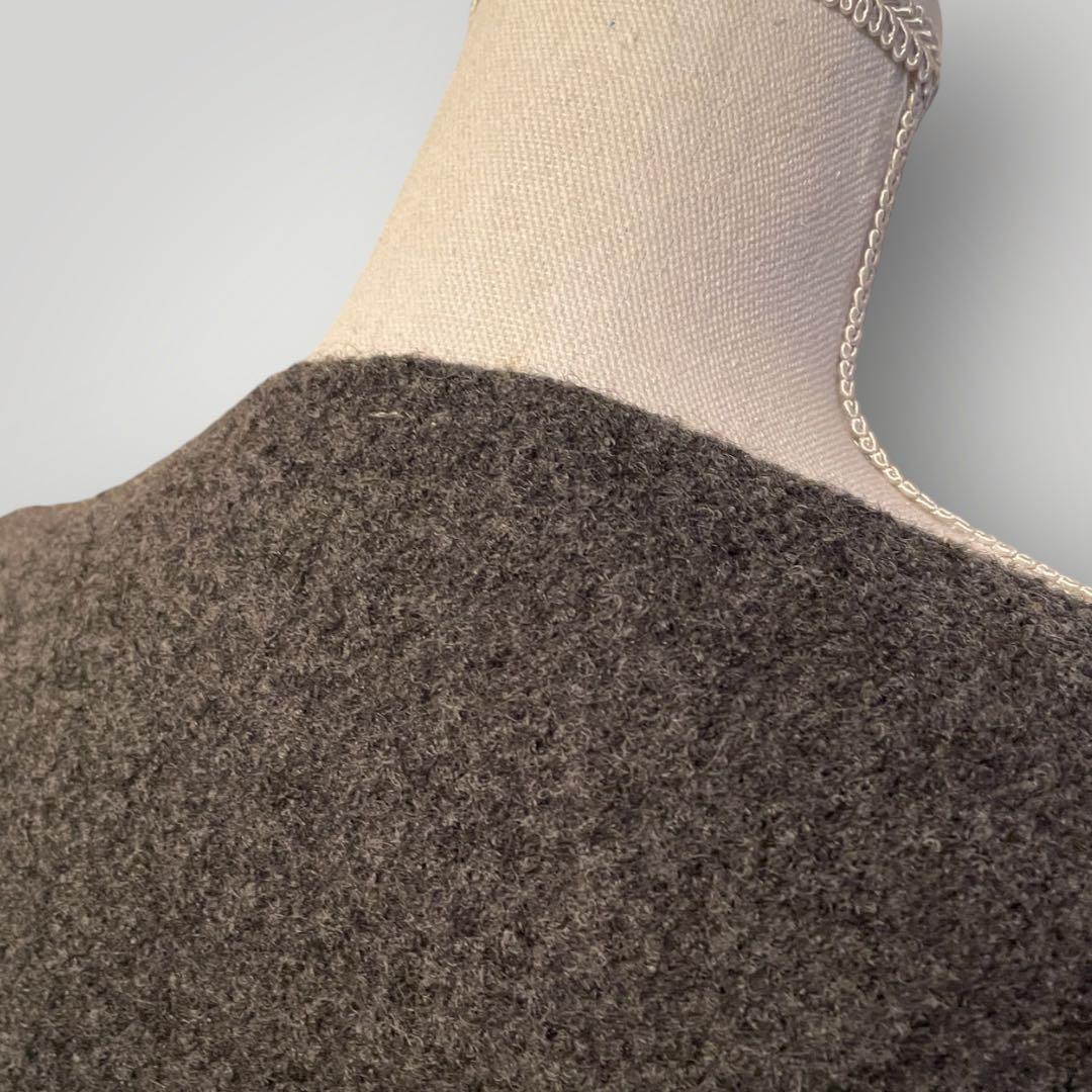 veritecoure 圧縮ウール Tライン プルオーバー ダークグレー 未使用