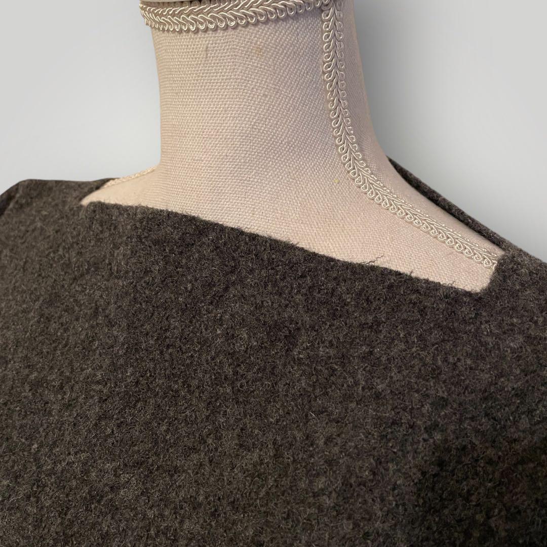 veritecoure 圧縮ウール Tライン プルオーバー ダークグレー 未使用