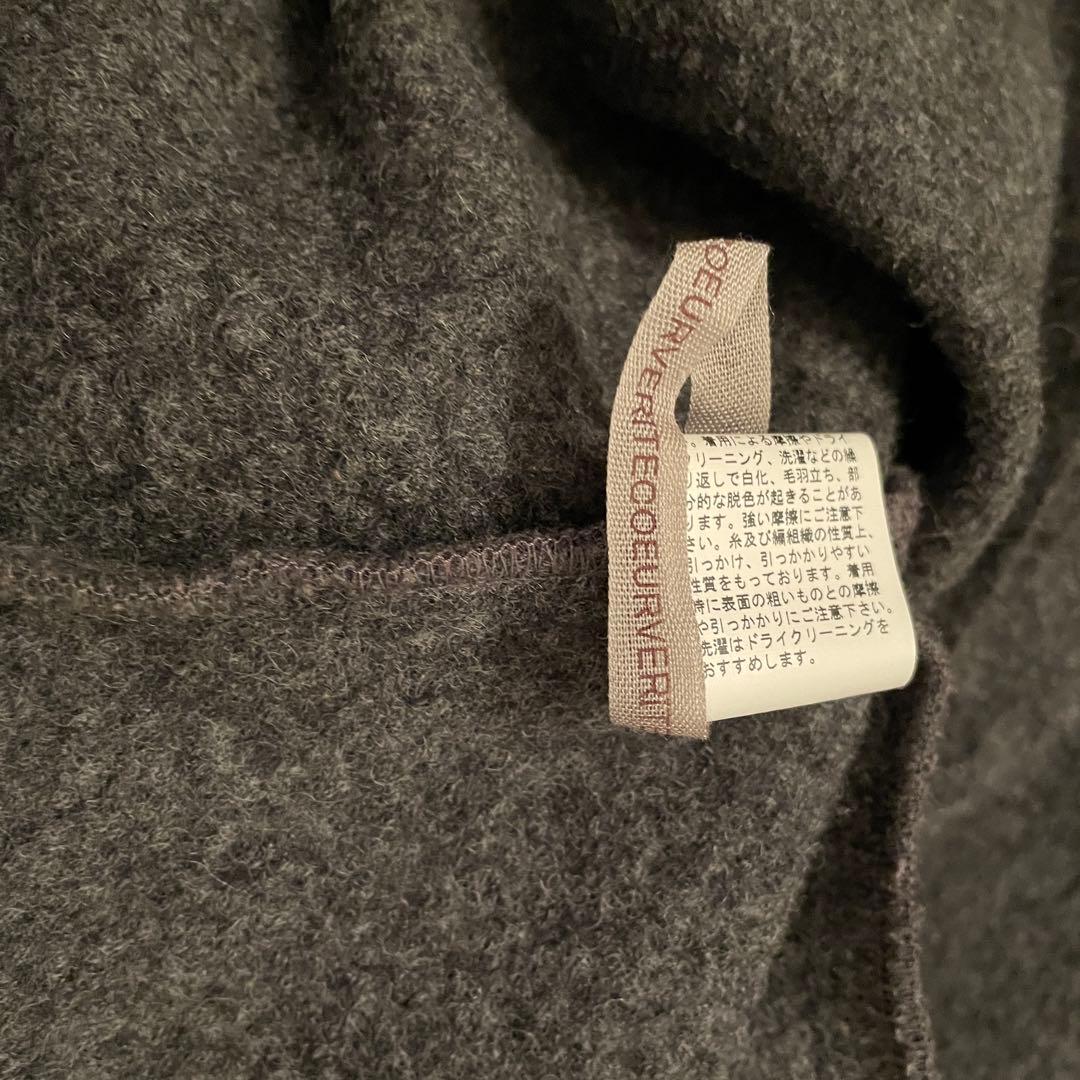 veritecoure 圧縮ウール Tライン プルオーバー ダークグレー 未使用