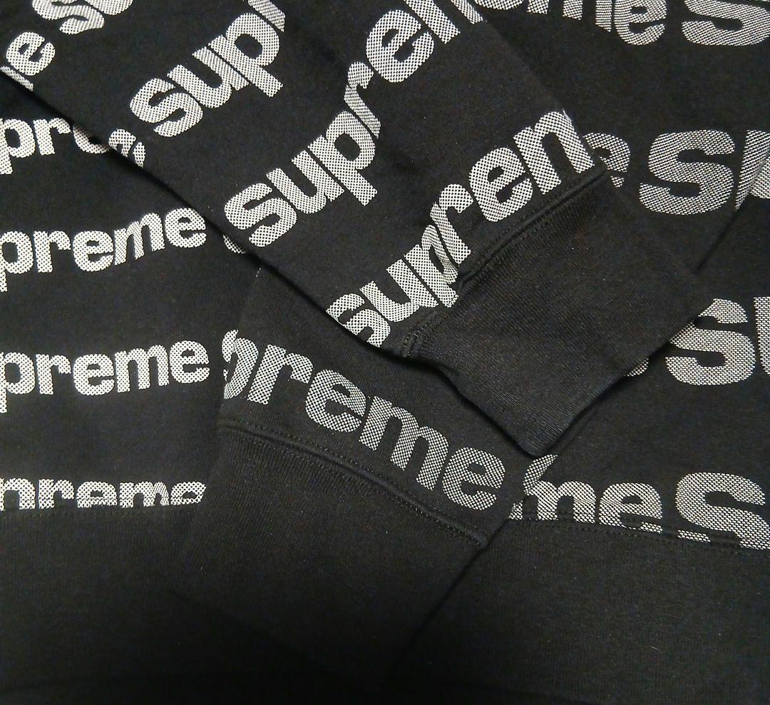 Supreme ブラック ロゴトレーナー