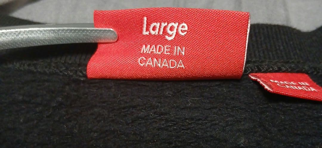 Supreme ブラック ロゴトレーナー