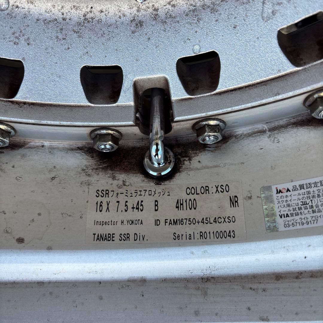 た*ん様 SSR フォーミュラエアロメッシュ　16インチホイールセット　205/