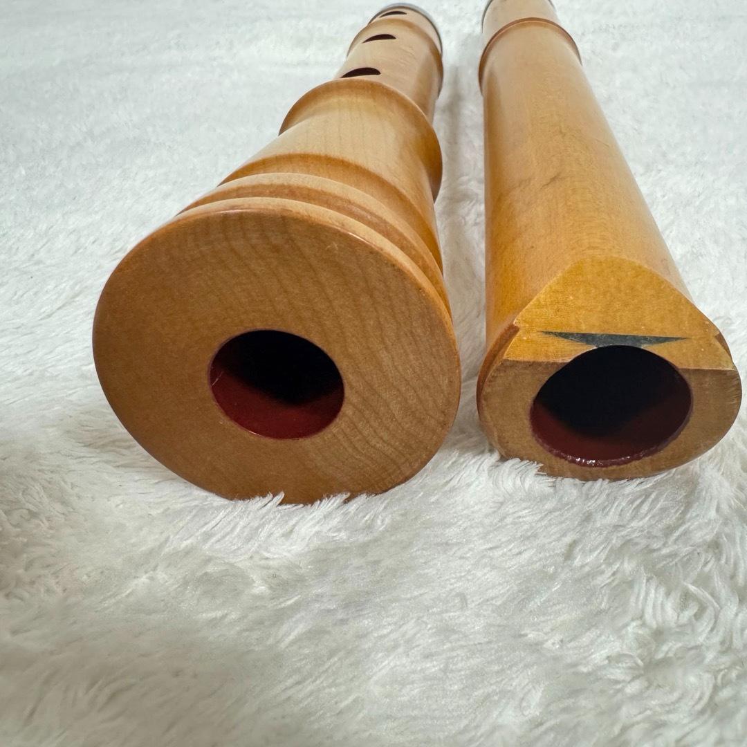 特選品　琴古流　尺八　楓　一尺八寸　中継　2継　地塗り　箱付き　55センチ