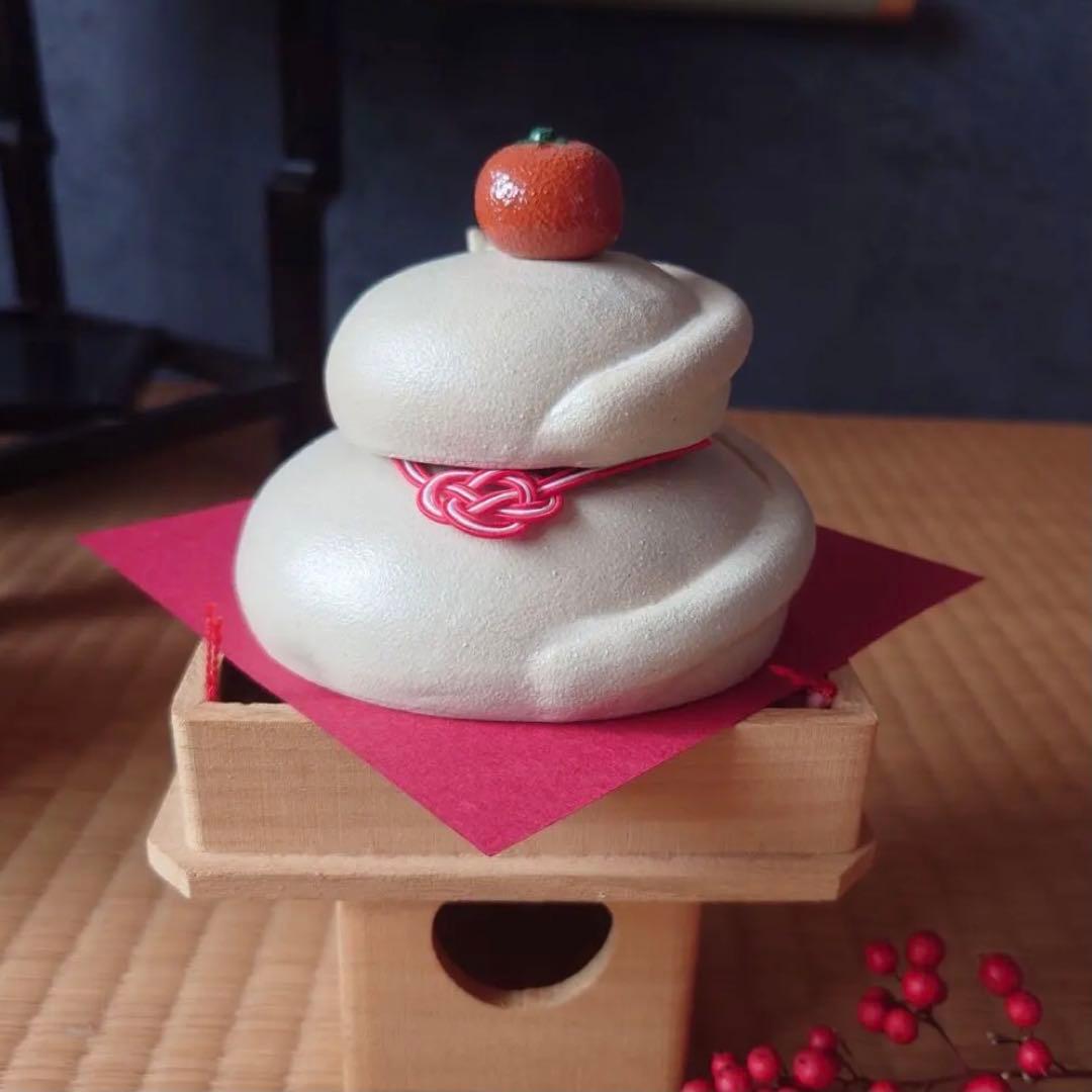 鏡餅猫(*´꒳`*) 重ね猫 タイプB 【少】