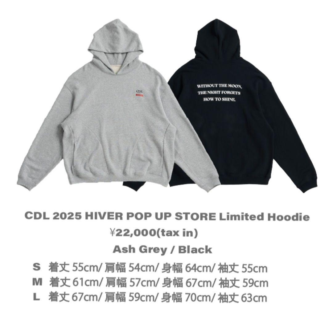 CDL TOKYO ブラック フーディ ポップアップ限定品　Mサイズ