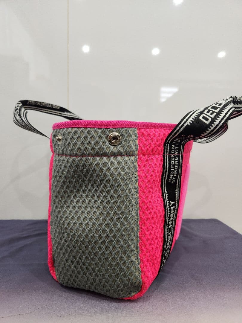 ディセンバーメイカラフルメッシュトートバッグ