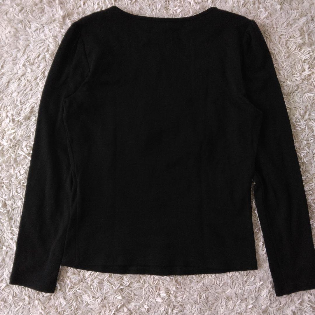 ＊未使用美品＊ M'S GRACY 香水 リボン ラインストーン 長袖 M