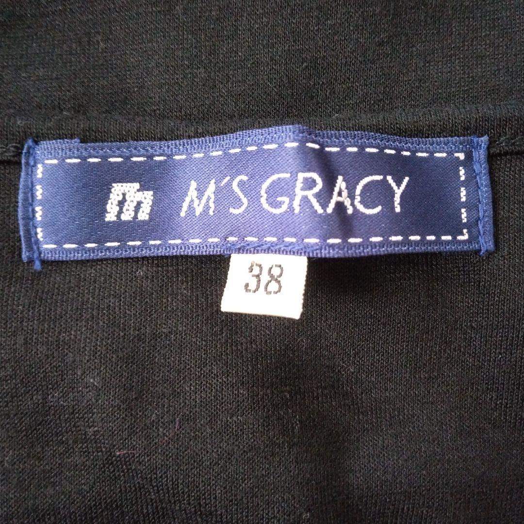＊未使用美品＊ M'S GRACY 香水 リボン ラインストーン 長袖 M