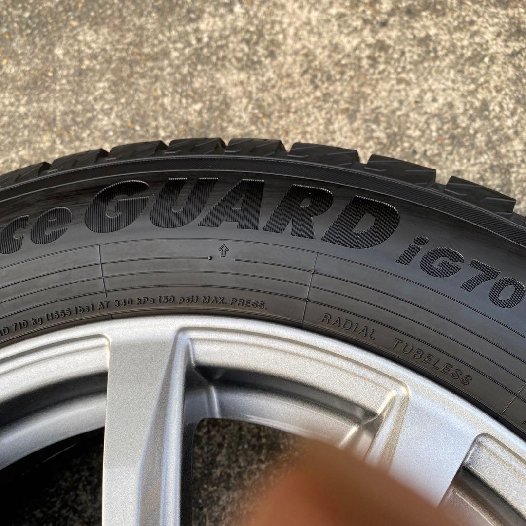 ◇中古バリ溝ヨコハマ205/60R16+トヨタ平座用アルミスタッドレスセット