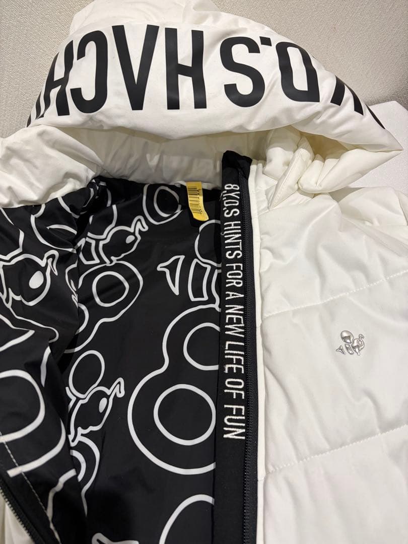 8 YARDS Women’ BIG HOODIE レディースL ホワイト美品