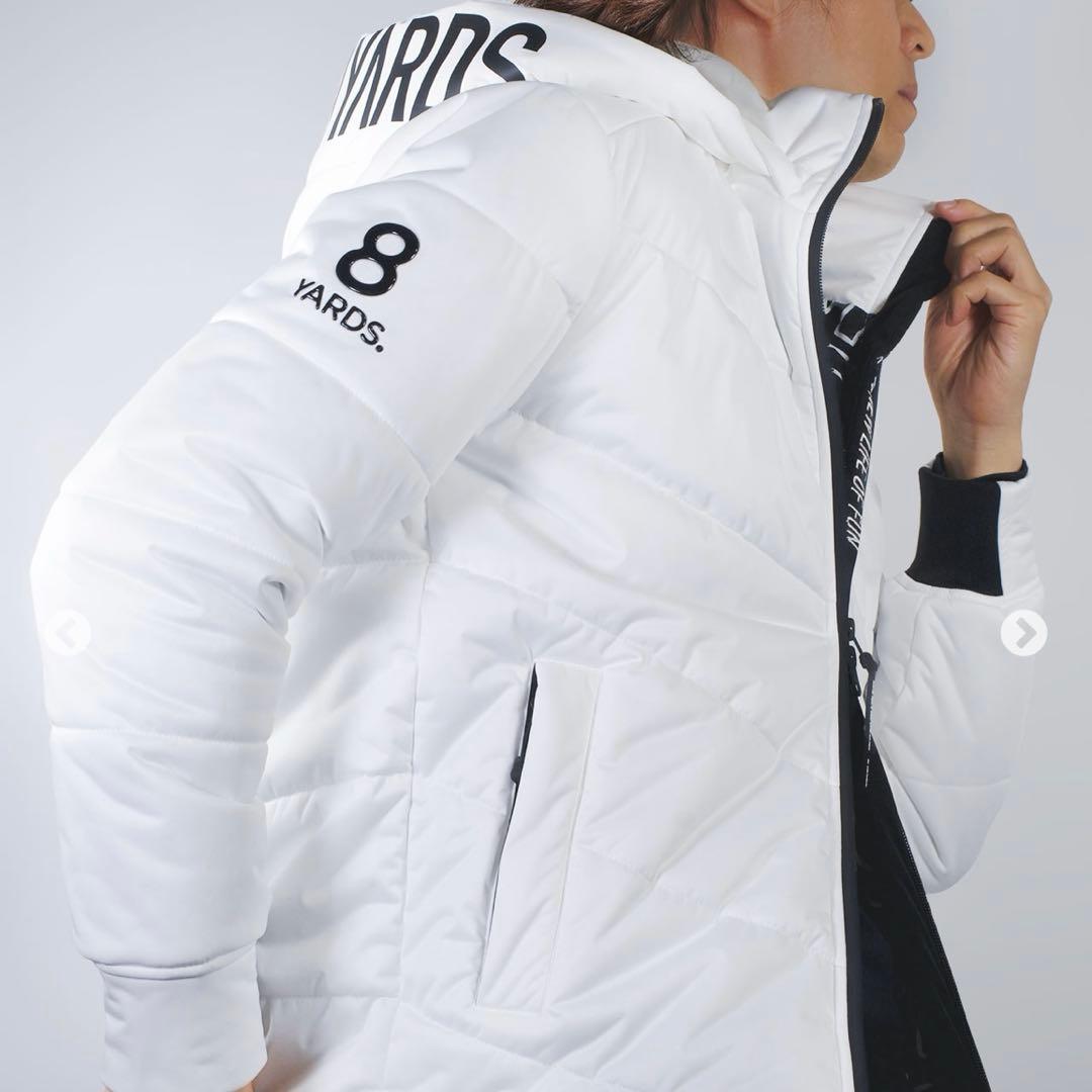 8 YARDS Women’ BIG HOODIE レディースL ホワイト美品