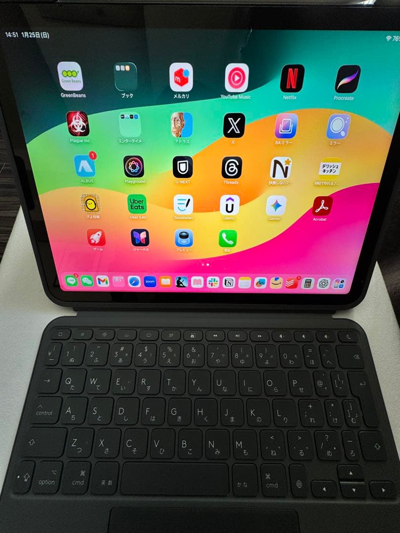 ipad air ブラック 第5世代 256GB キーボード付き、ペン付き