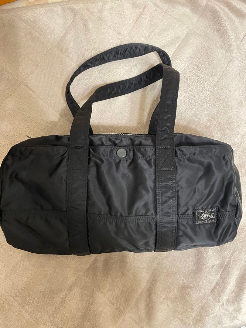 PORTER タンカー　ブラック ドラムバッグ ポーターボストンバッグL