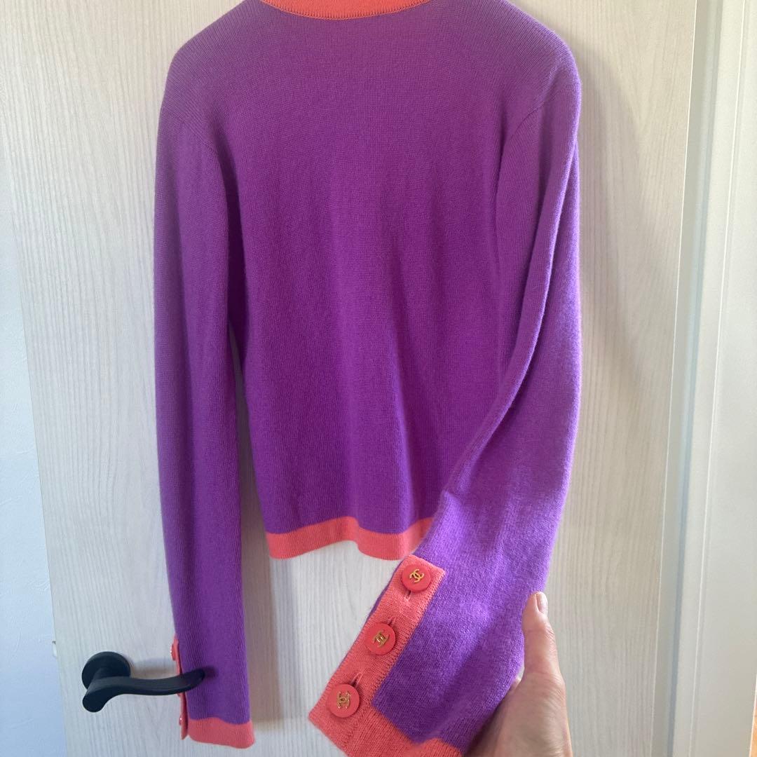 CHANEL カシミヤ カーディガン 38アンサンブルニット