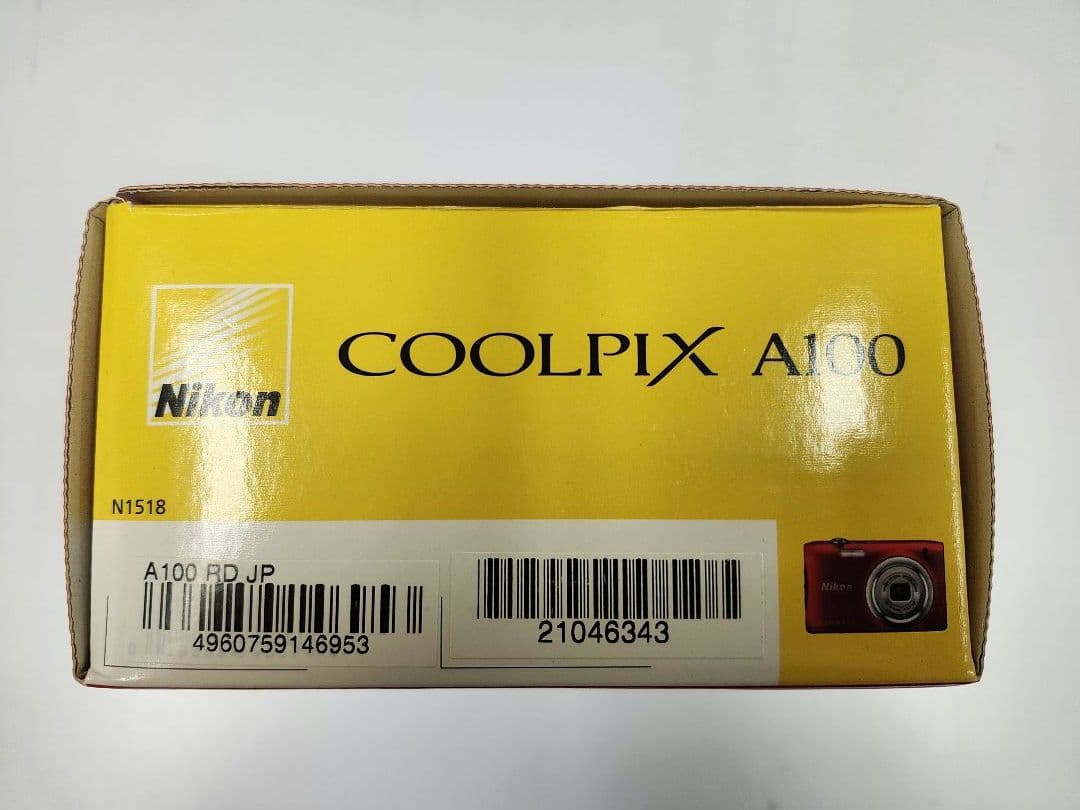 デジタルカメラ　Nikon Coolpix A100 レッド 本体