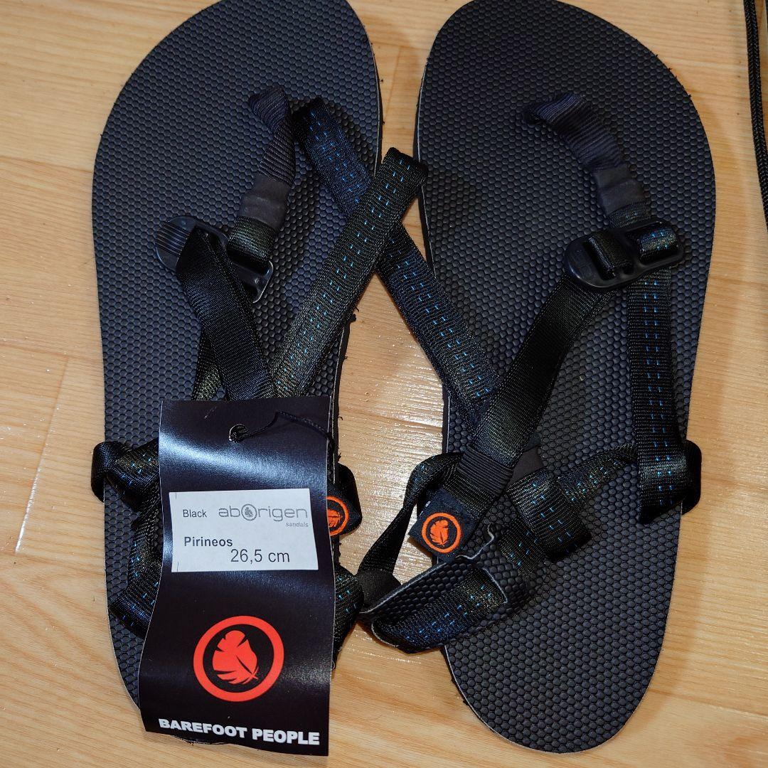 アボサンダル　aborigen sandals prineos 黒　26.5cm