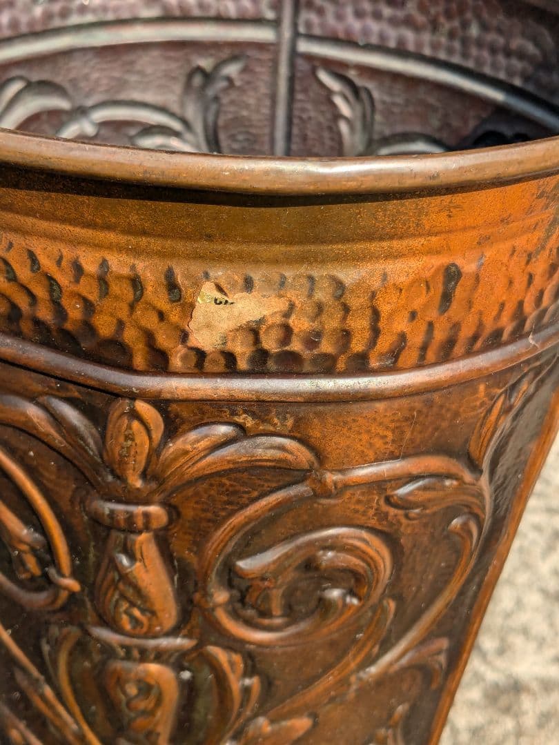 ブロンズ 銅製 傘立て アンティーク ヴィンテージ