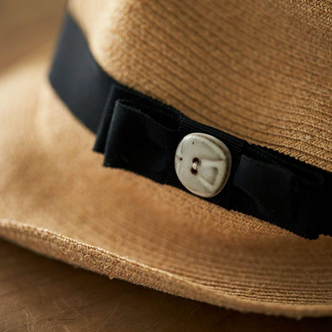 極美品✨マチュアーハ×バーズワーズ コラボ BOXED HAT ラフィアハット