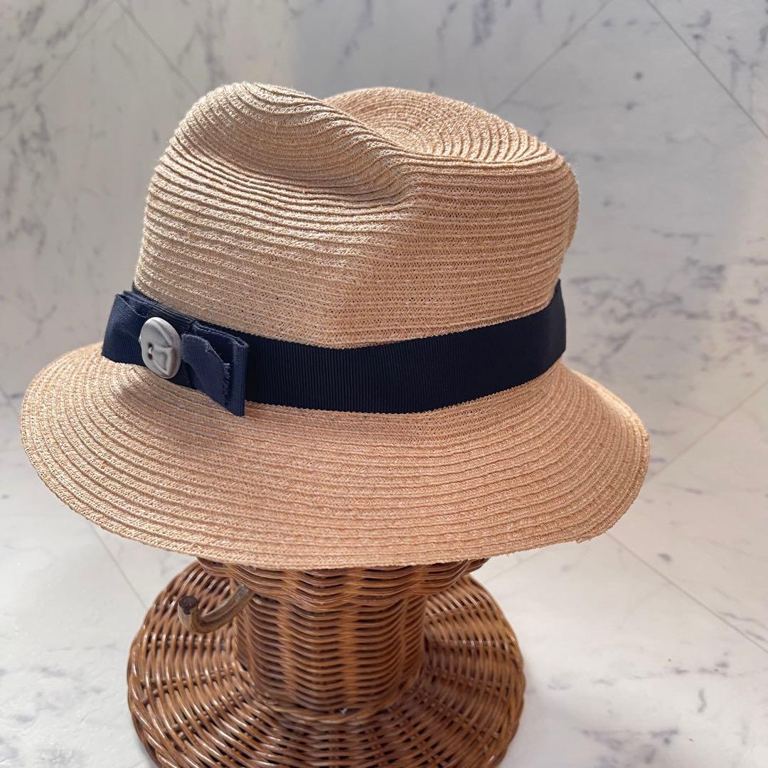 極美品✨マチュアーハ×バーズワーズ コラボ BOXED HAT ラフィアハット