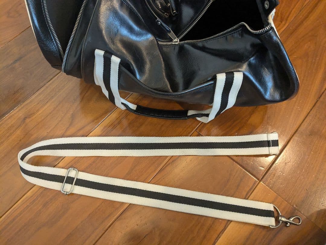 FRED PERRY ドラムバッグ 黒/黄ショルダーバッグ