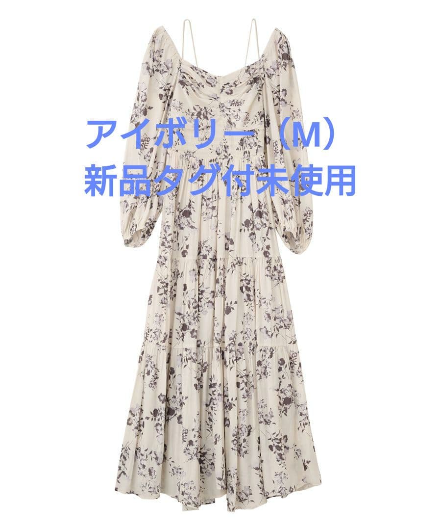 実物写真掲載 大人気完売 ココディール シャーリングティアードフラワーワンピース