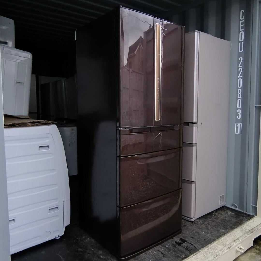 運搬取付無料！あずきカラー・純正日立ノンフロン冷蔵庫！完動品・美品！