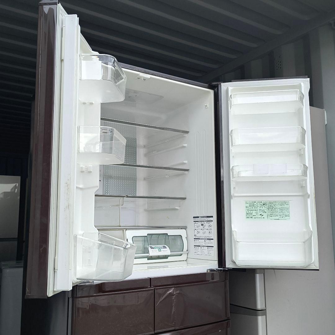 運搬取付無料！あずきカラー・純正日立ノンフロン冷蔵庫！完動品・美品！