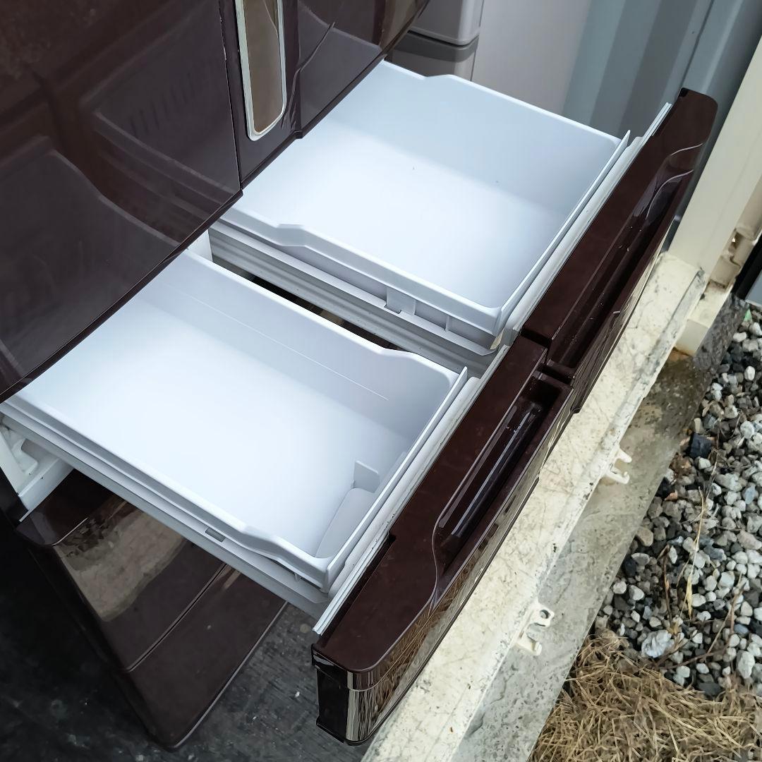 運搬取付無料！あずきカラー・純正日立ノンフロン冷蔵庫！完動品・美品！