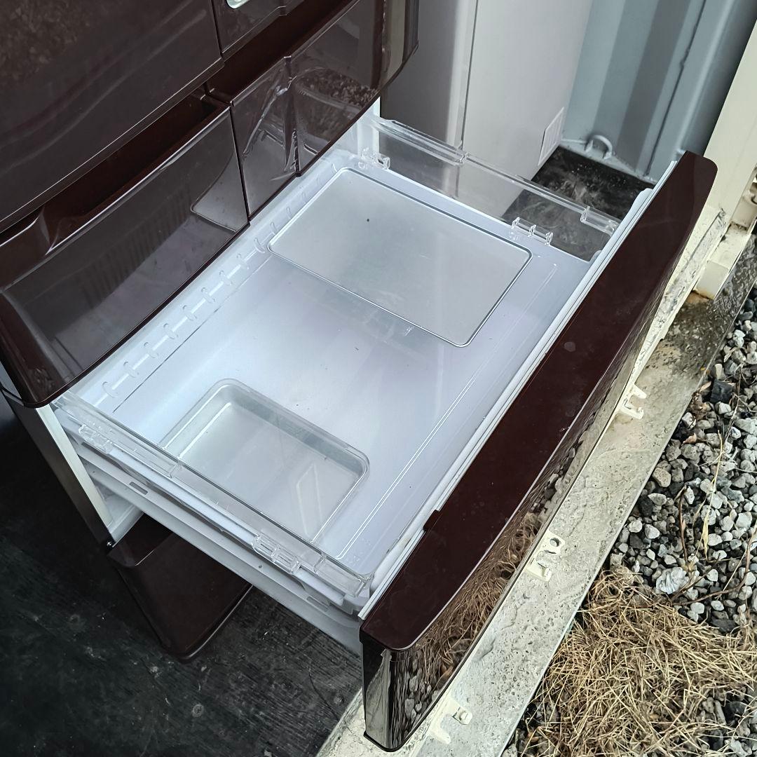 運搬取付無料！あずきカラー・純正日立ノンフロン冷蔵庫！完動品・美品！