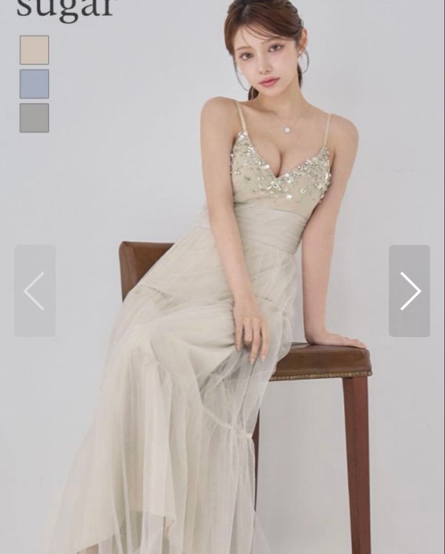 エンジェルアール キャバドレス ロングドレス チュール