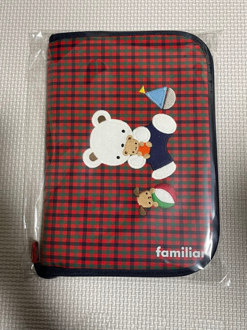 familiar 母子手帳ケース チェック柄