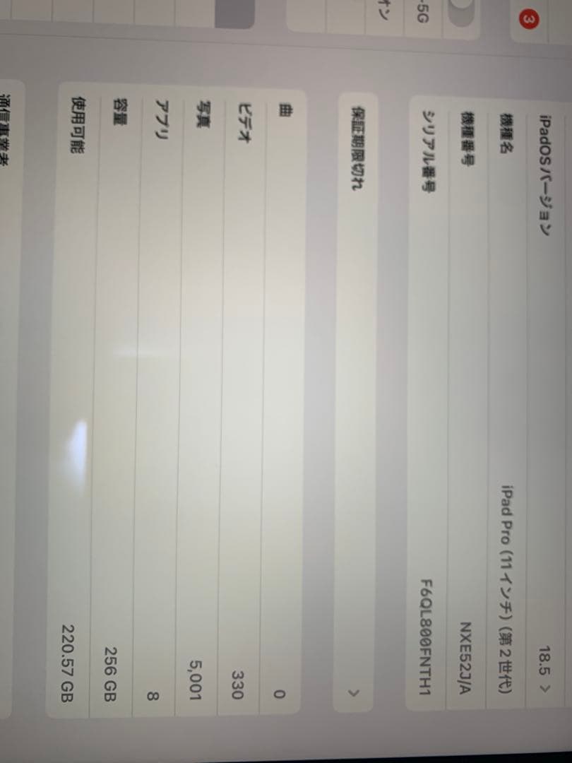 ipad pro 【第2世代】11インチ 256GB 美品 値下げ可