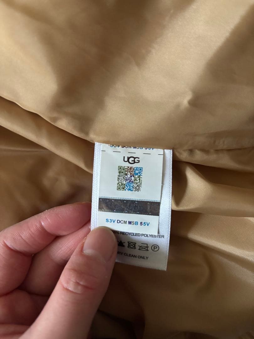 UGG ベージュファーコート ダウン