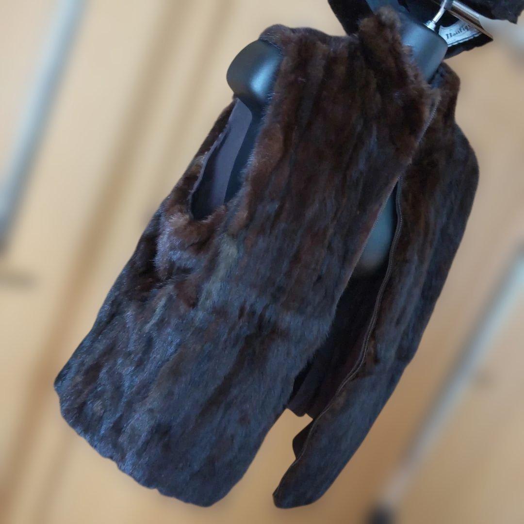 セール値下げお得オマケ付♥️ミンク未使用お帽子♥️おまけミンクリバーシブルベスト