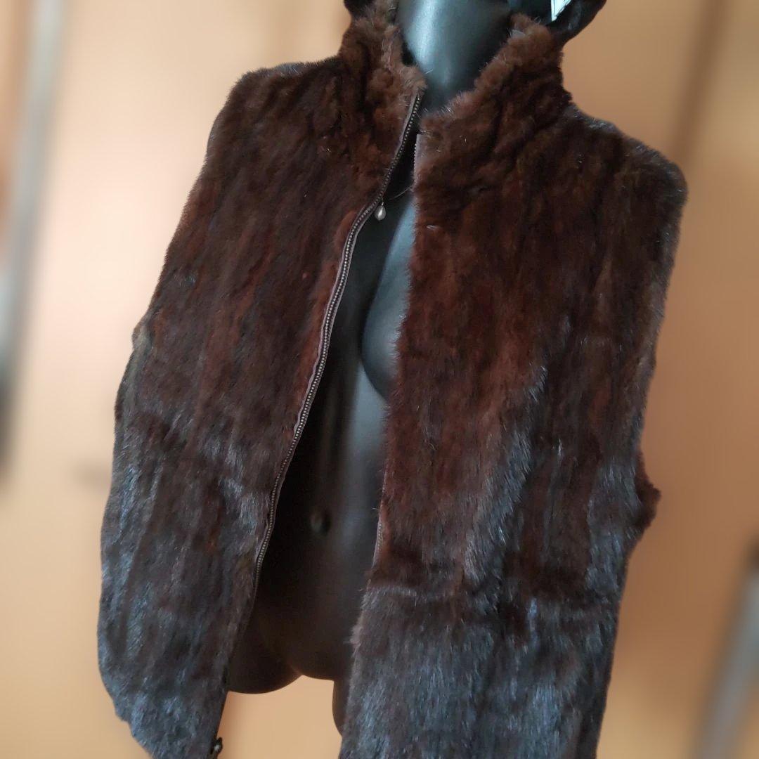 セール値下げお得オマケ付♥️ミンク未使用お帽子♥️おまけミンクリバーシブルベスト