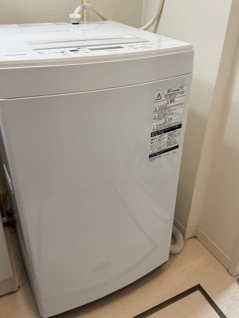 TOSHIBA 洗濯機　2019年製　AW-45M7(W)