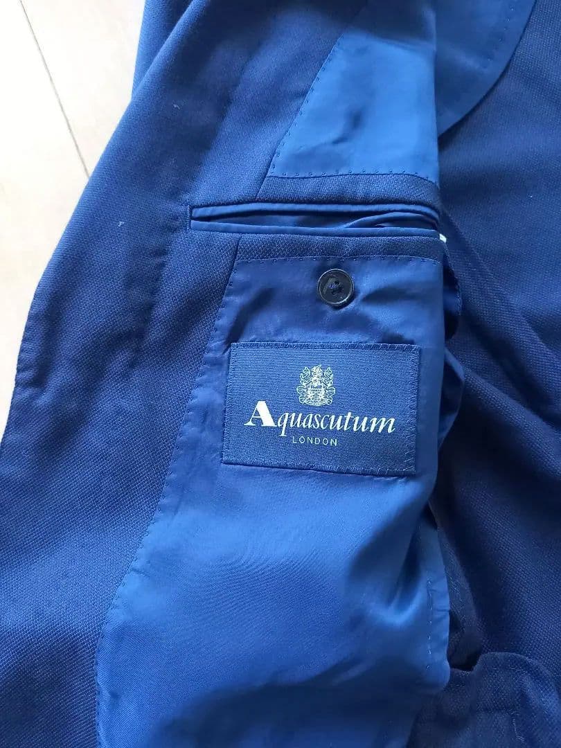 Aquascutum 紺ブレザー　AB7