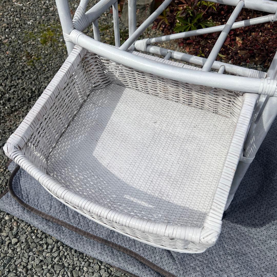 籐家具 ラタン エスニック アジアンラック チェスト 引き出し ホワイトラタン