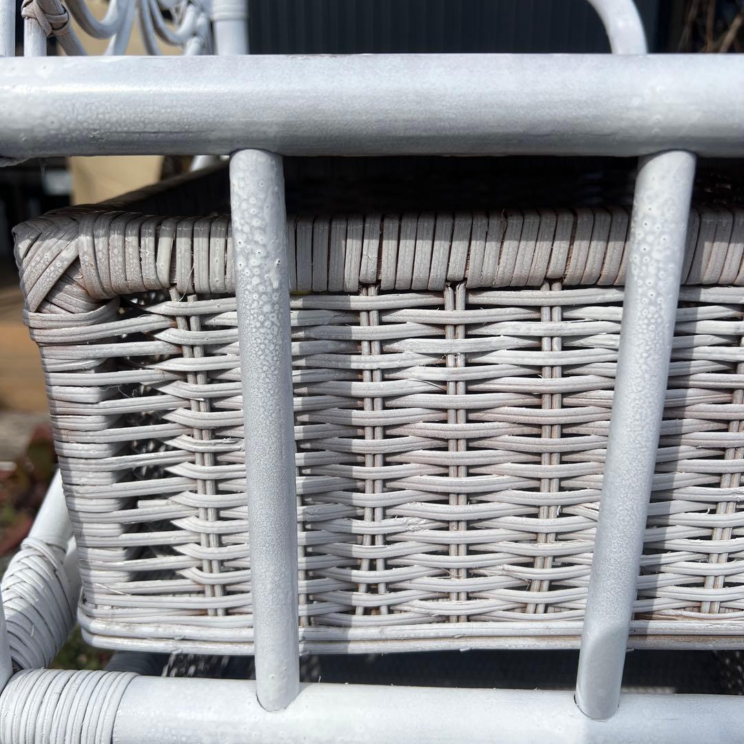 籐家具 ラタン エスニック アジアンラック チェスト 引き出し ホワイトラタン