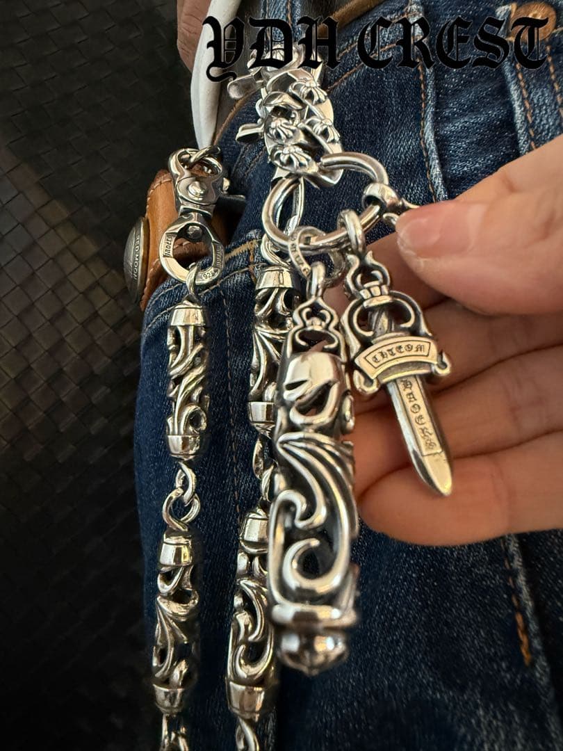 ★TARUGATA　ウォレットチェーン　バイカー必須ウォレットシルバーチェーン