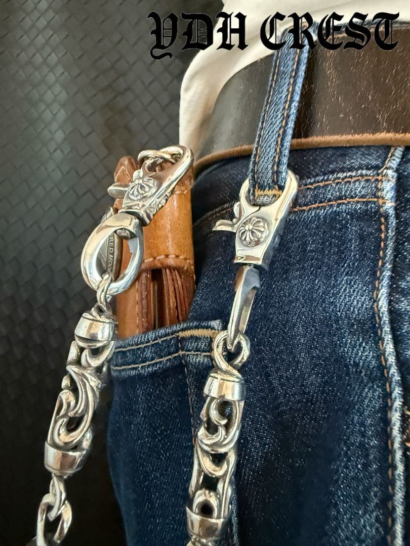 ★TARUGATA　ウォレットチェーン　バイカー必須ウォレットシルバーチェーン