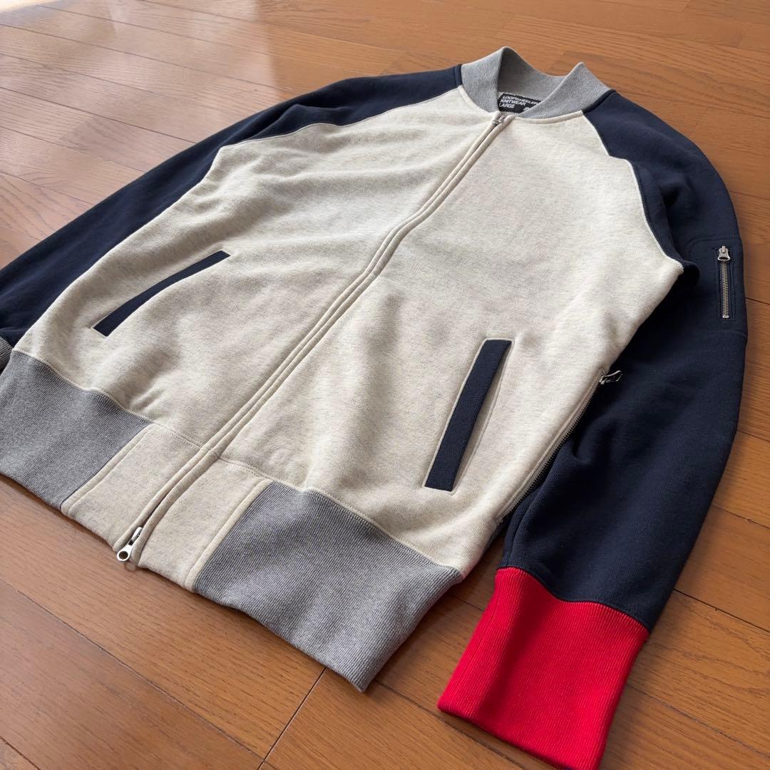 LOOPWHEELER スウェットブルゾン クレイジーパターン ジップアップ