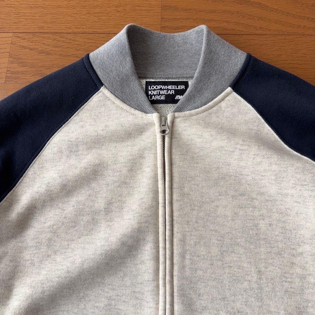 LOOPWHEELER スウェットブルゾン クレイジーパターン ジップアップ