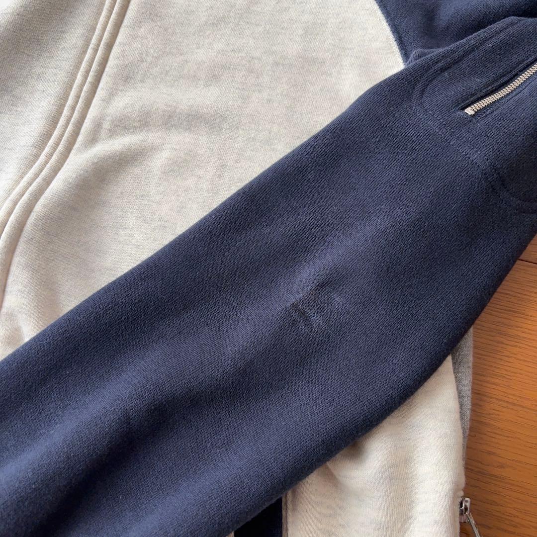 LOOPWHEELER スウェットブルゾン クレイジーパターン ジップアップ