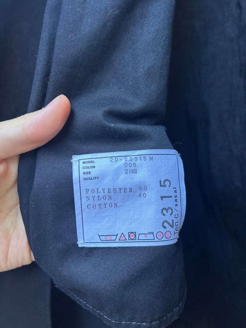 sacai x Ten C モッズステンカラードッキングコート