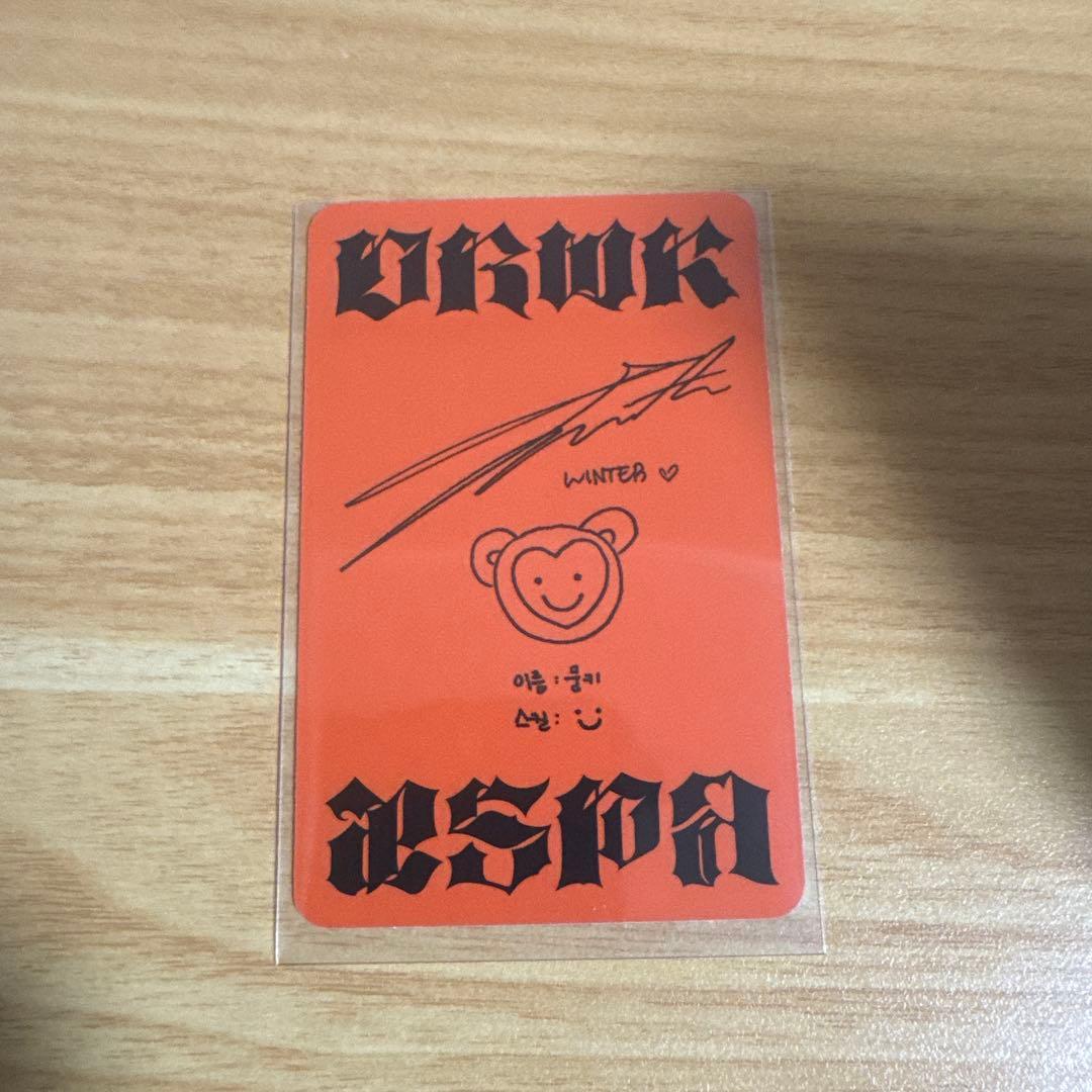 aespa Dirty Work HMV ヨーロッパ トレカ 希少 ウィンター