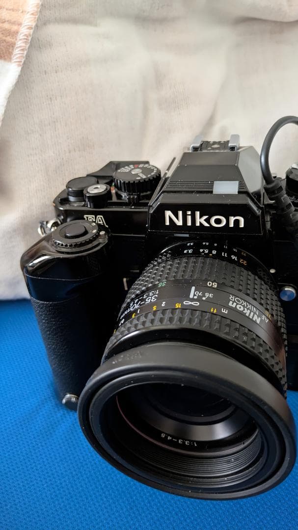 限界値下美品！Nikon FA 黒確認済 35-70mm+MD-12+MF-12